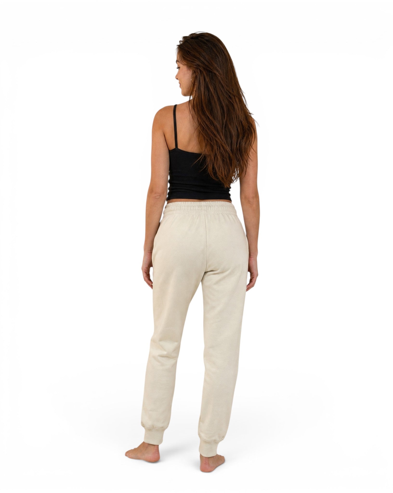 Jogging Nike Dames Beige Sanddrift Geborduurd Logo Vintage Stijl
