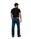 Levi's 502 Taper Jeans Donkerblauw Verfspatten / Paint Splatter