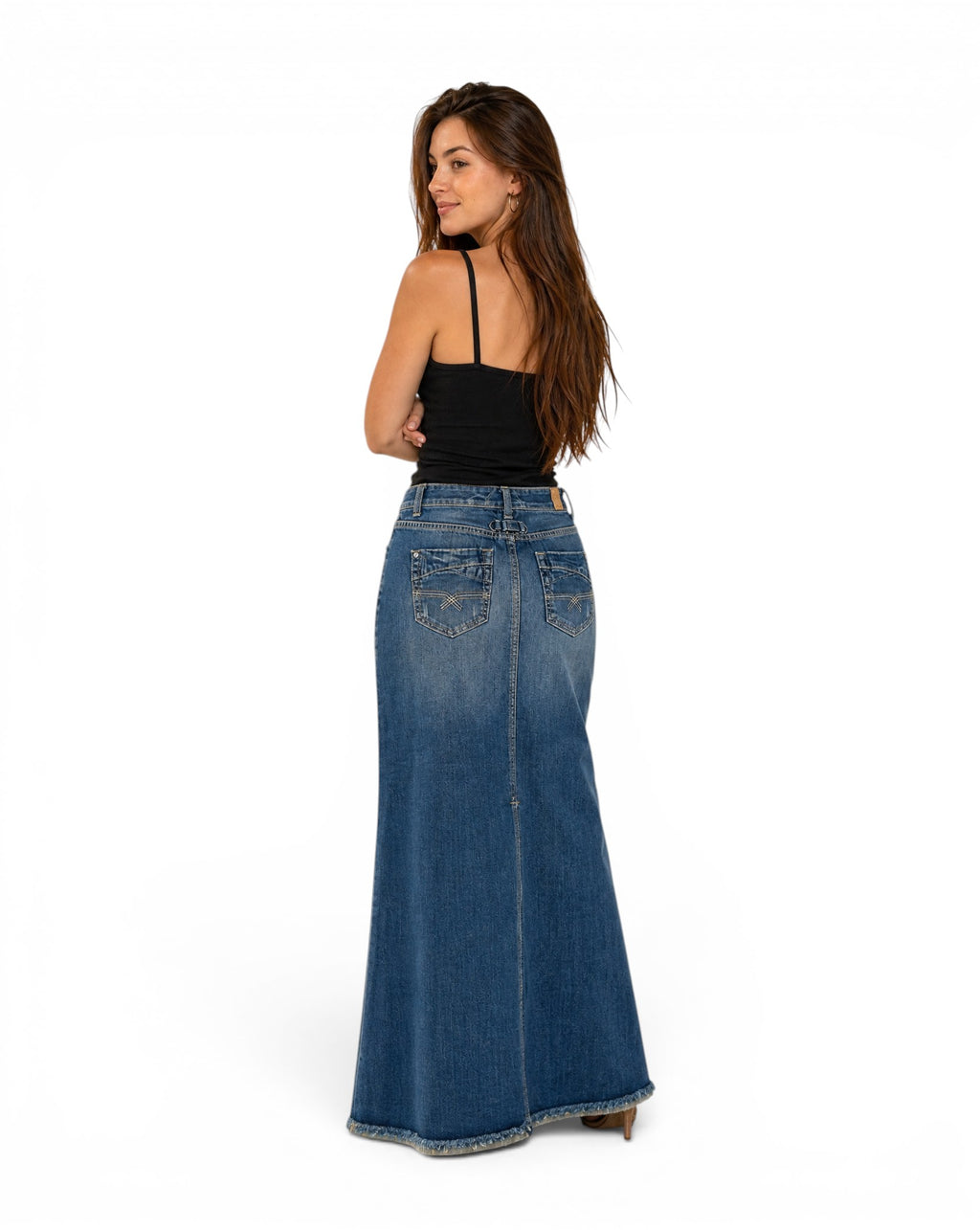 Maurices Lange Spijkerrok Denim Maxi Vintage Y2K Split