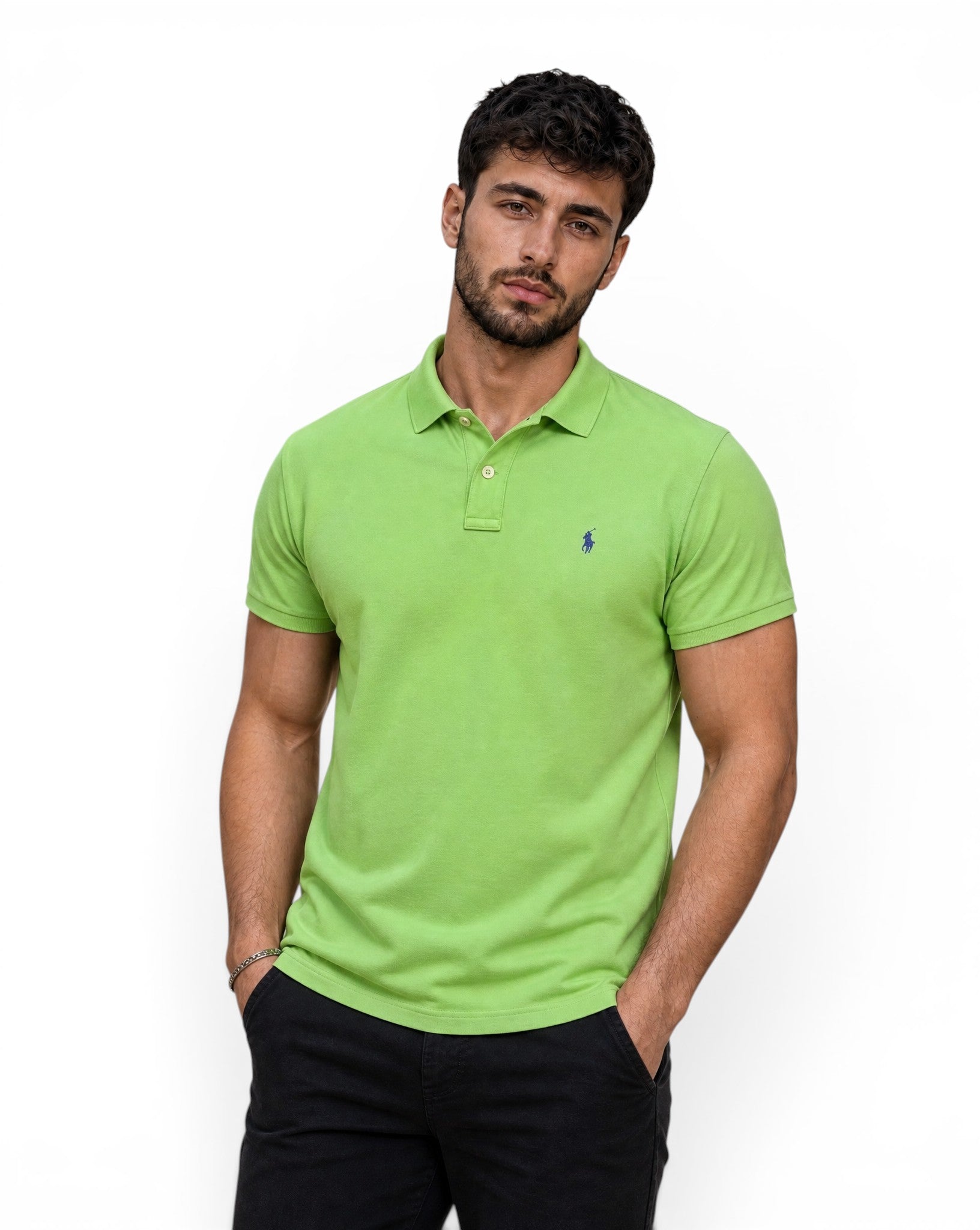 Polo Ralph Lauren Y2K Neon Groen Fluo Heren