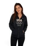 Nike zip-up hoodie met rits Olympische Spelen USA London