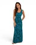 Blauwe Midi-jurk met Paisley-motief Studio I – Vintage stijl