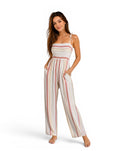 Combinaison bustier blanc à rayures multicolores hint of mint