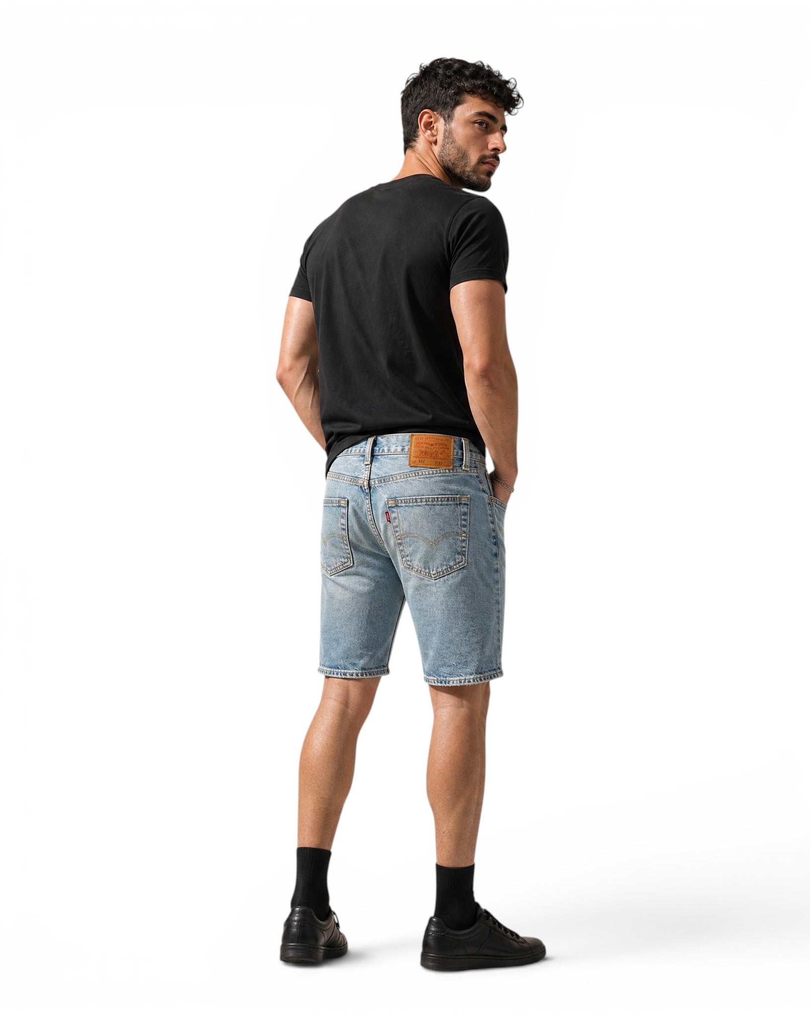 Levi’s 501 Denim Short Jorts - Recht model - Lichtblauw