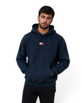 Tommy Jeans Marineblauwe Hoodie Boxy Fit Centraal Logo