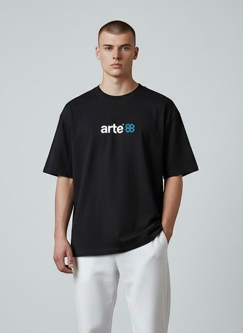 Arte Antwerp tshirt zwart met blauw logo