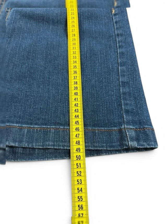 Old Navy Blauwe Spijkerrok Rechte Pasvorm Kort Stretch Denim