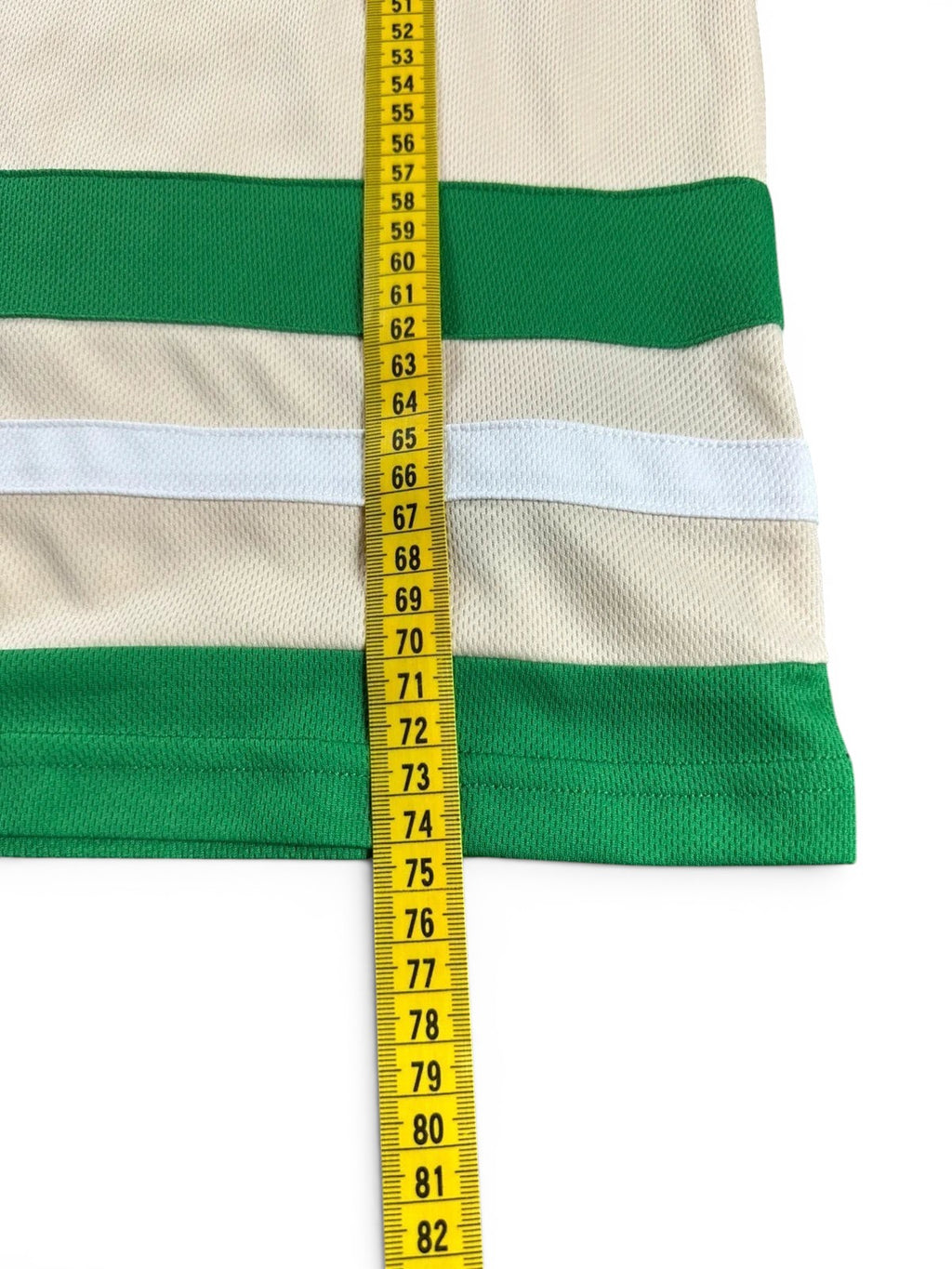 Karl Kani Vintage Basketball Jersey - Crème/Groen - Y2K Hip Hop Stijl