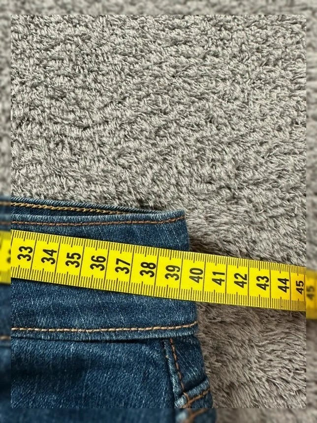 Old Navy Blauwe Spijkerrok Rechte Pasvorm Kort Stretch Denim