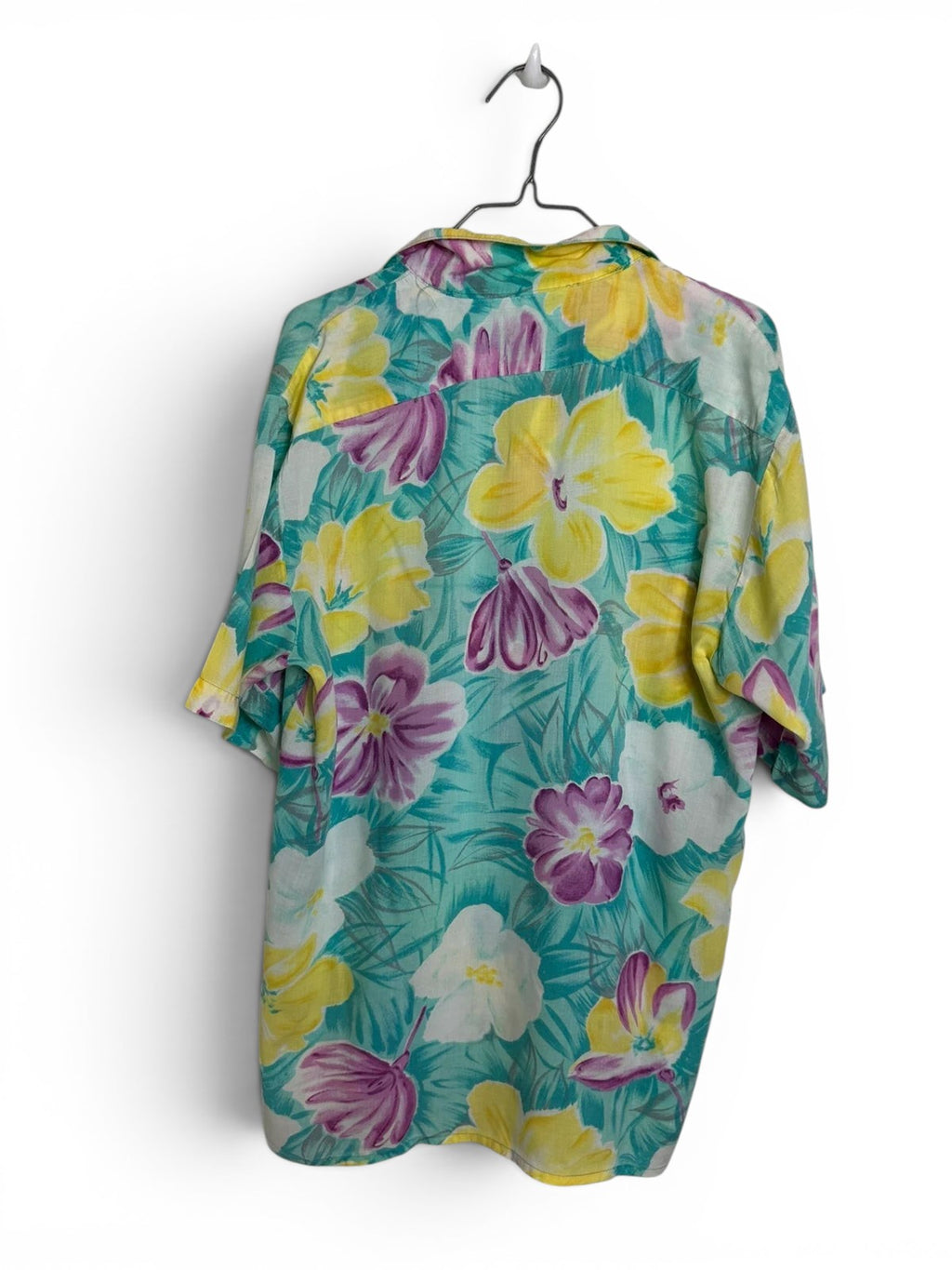 Vintage Islander Bloemen Hawaiishirt 100% Rayon Festival / Y2K / Retro Stijl