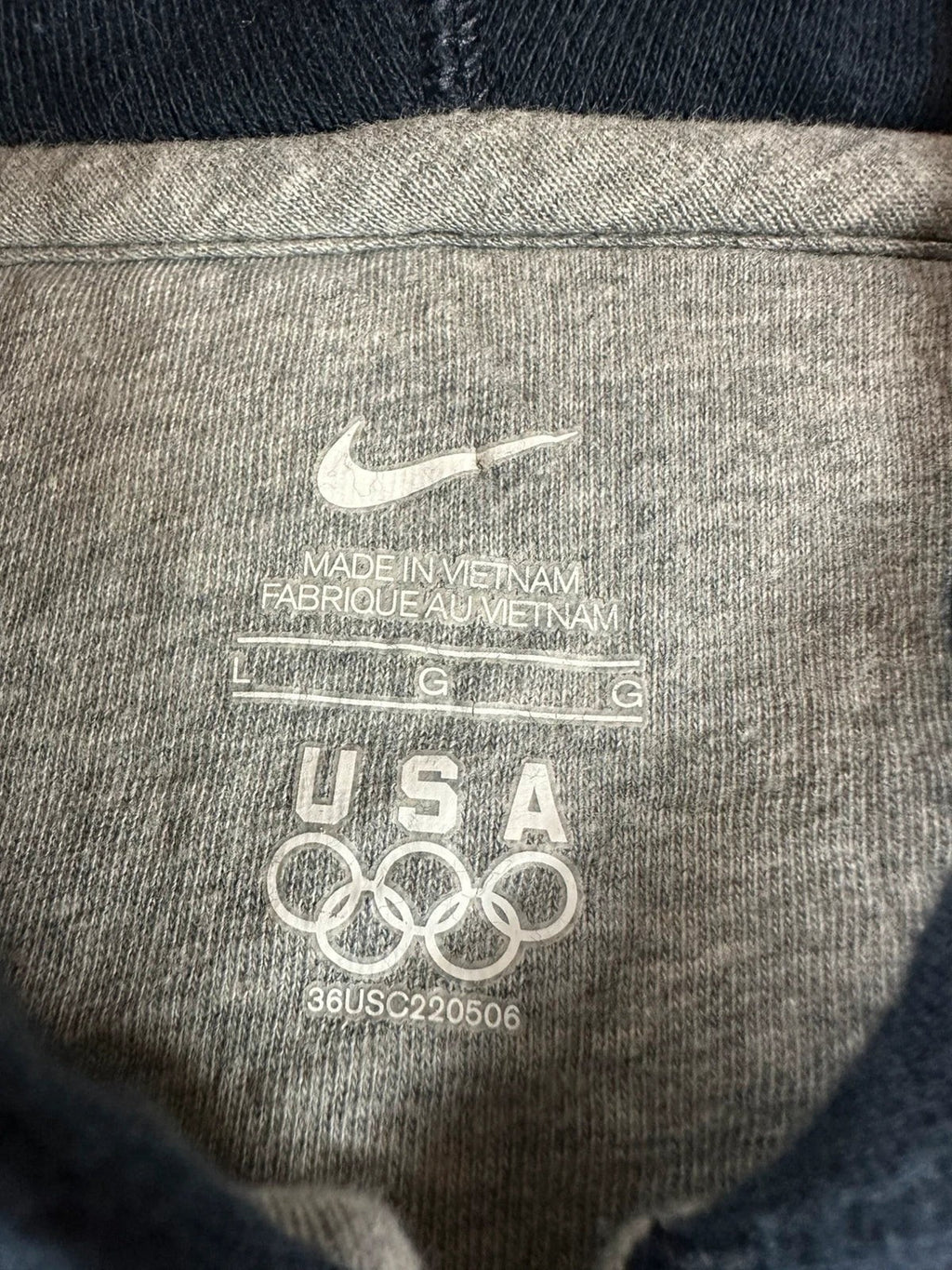 Nike zip-up hoodie met rits Olympische Spelen USA London