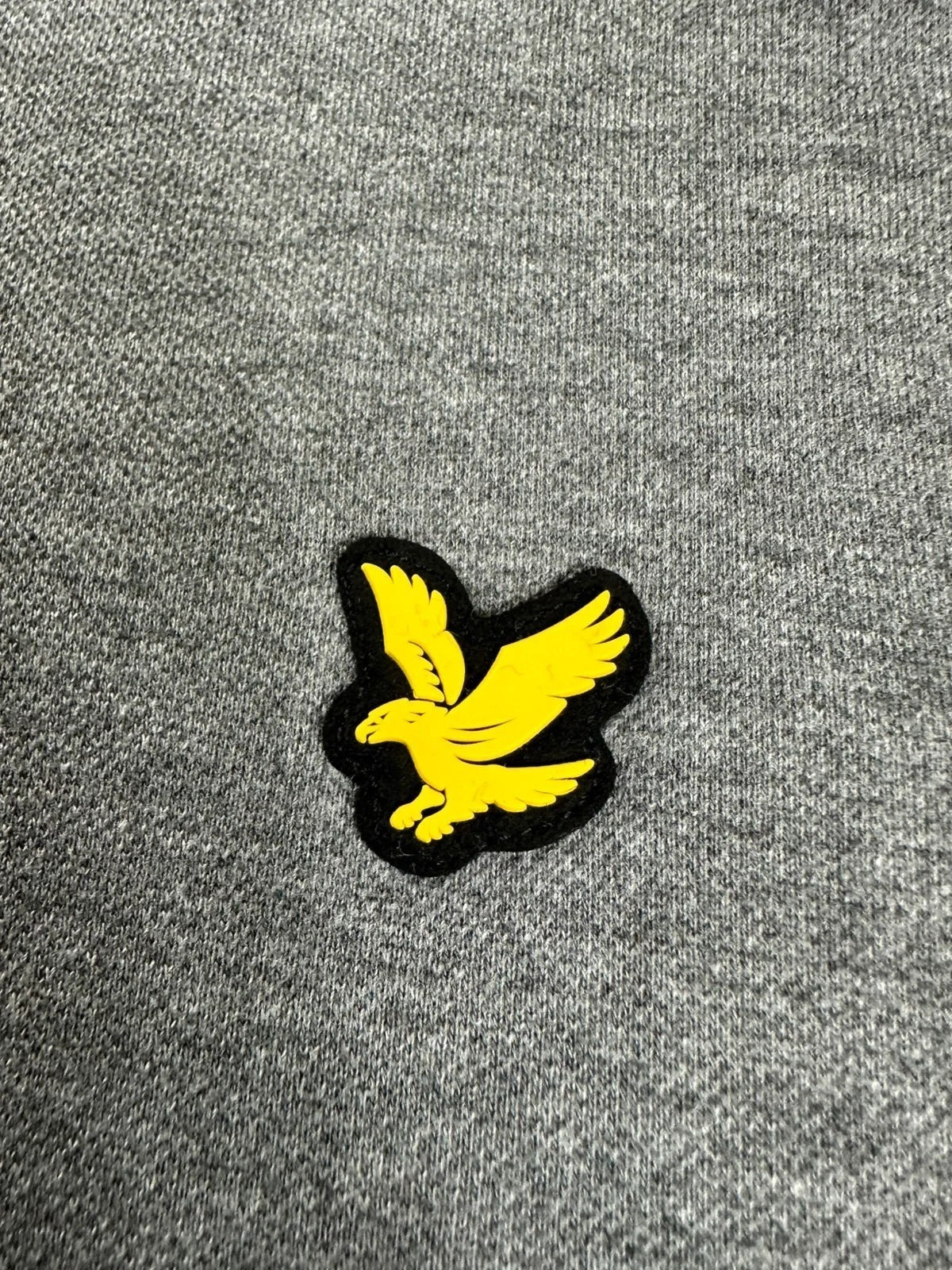 Grijze polo Lyle & Scott geborduurd rubberen logo