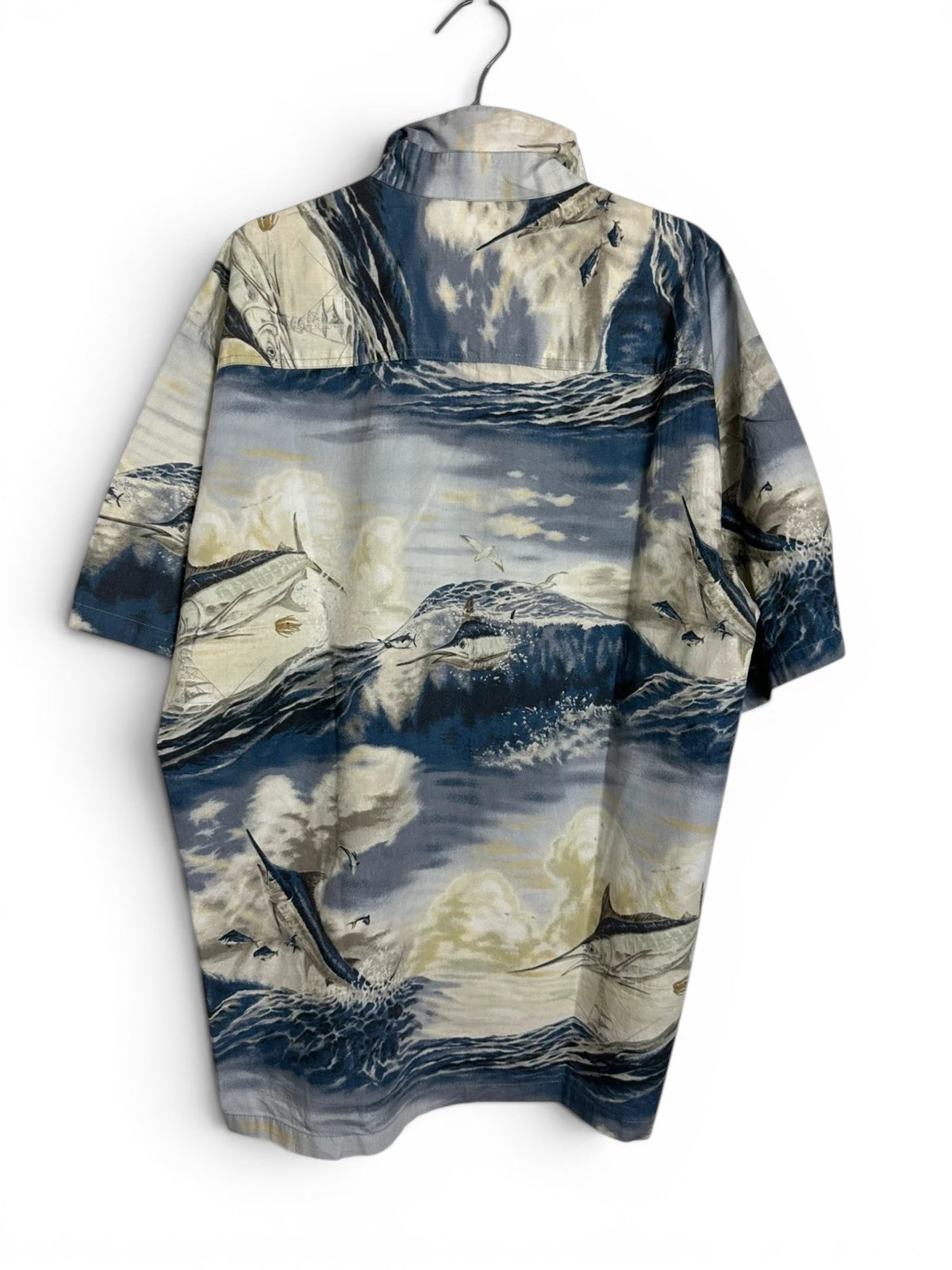 Vintage Kahala Don Ray Hawaiishirt Katoen Zwaardvis/Marlin