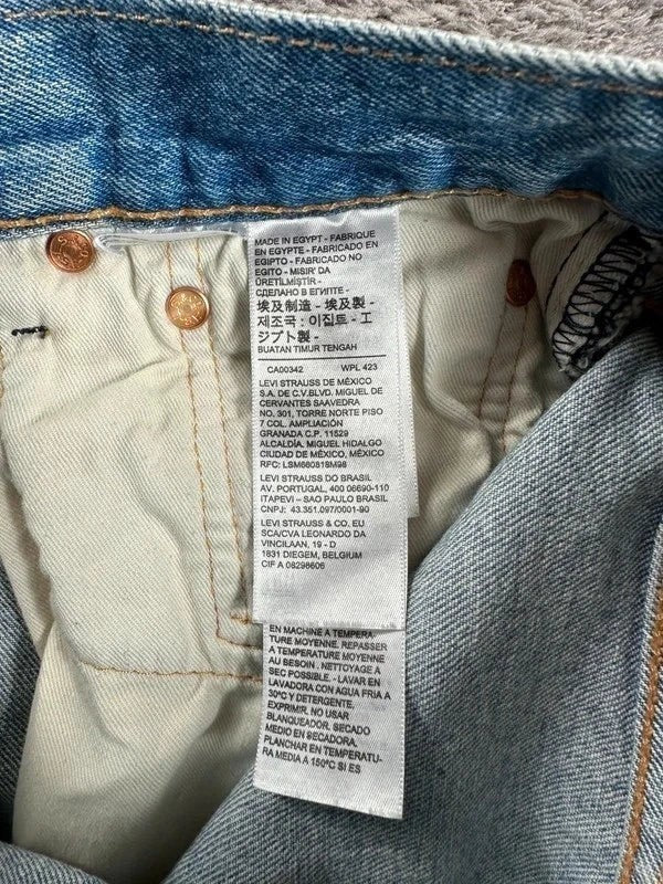 Levi’s 501 Denim Short Jorts - Recht model - Lichtblauw
