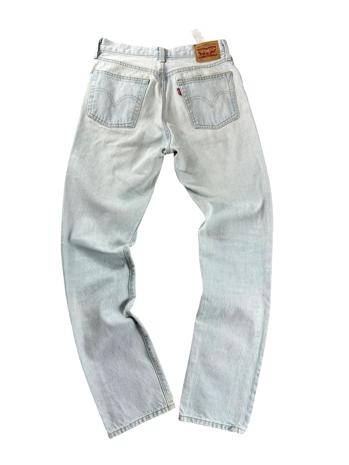 Jean Levi's 501 Original lichtblauw gewassen Rechte Vintage pasvorm  hoge taille
