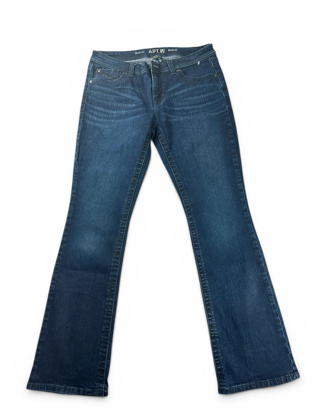 Apt. 9 Bootcut Jeans Marineblauw Strass & Borduurwerk Y2K Fairy Grunge Stijl