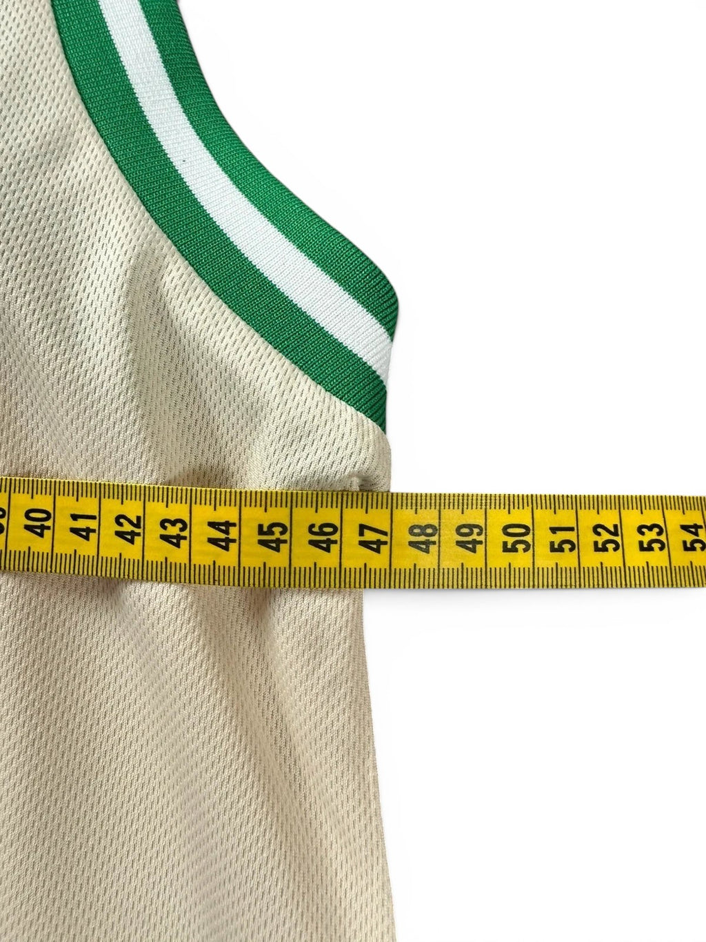 Karl Kani Vintage Basketball Jersey - Crème/Groen - Y2K Hip Hop Stijl
