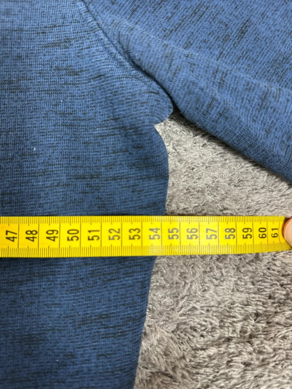 Lyle & Scott half-zip trui, marineblauw met geborduurd logo