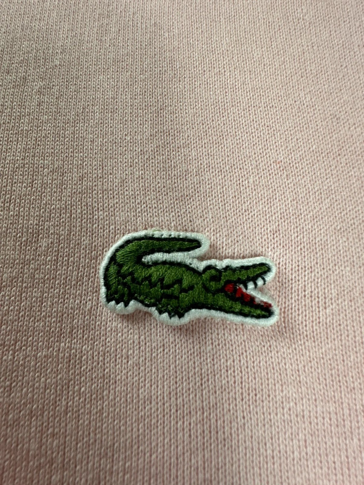 Roze Lacoste Hoodie met geborduurd logo