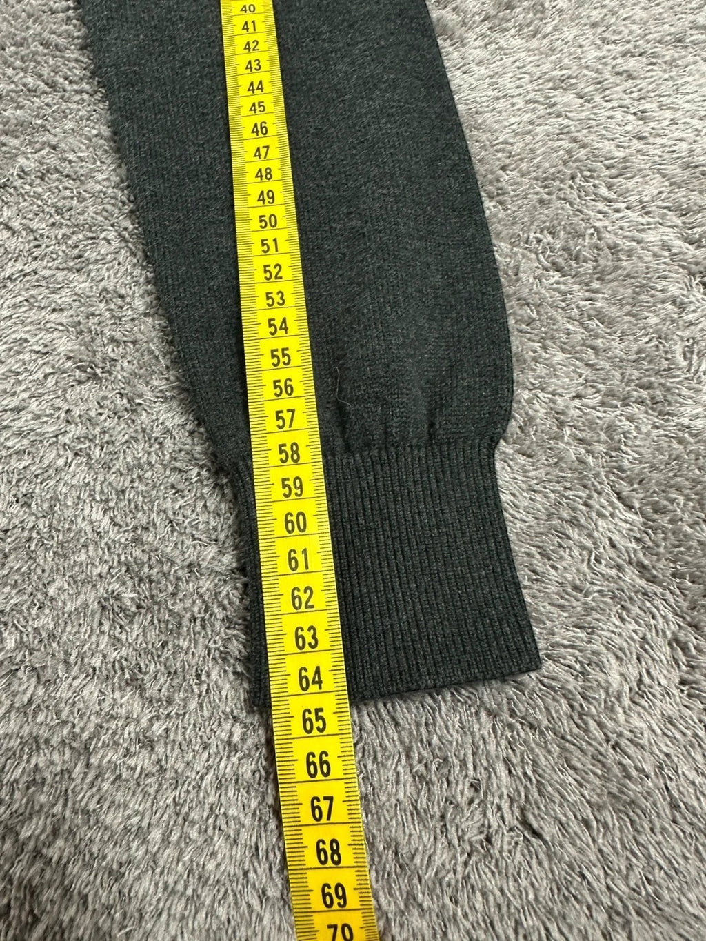 Tommy Hilfiger half-zip trui met col camionneur, donkergrijs met geborduurd logo