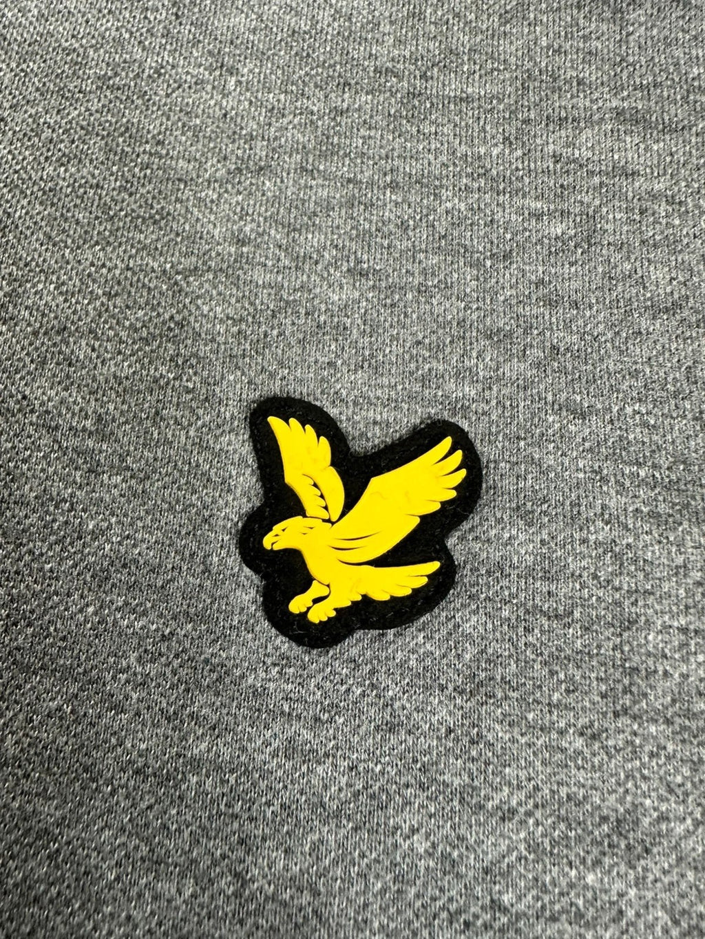 Grijze polo Lyle & Scott geborduurd rubberen logo