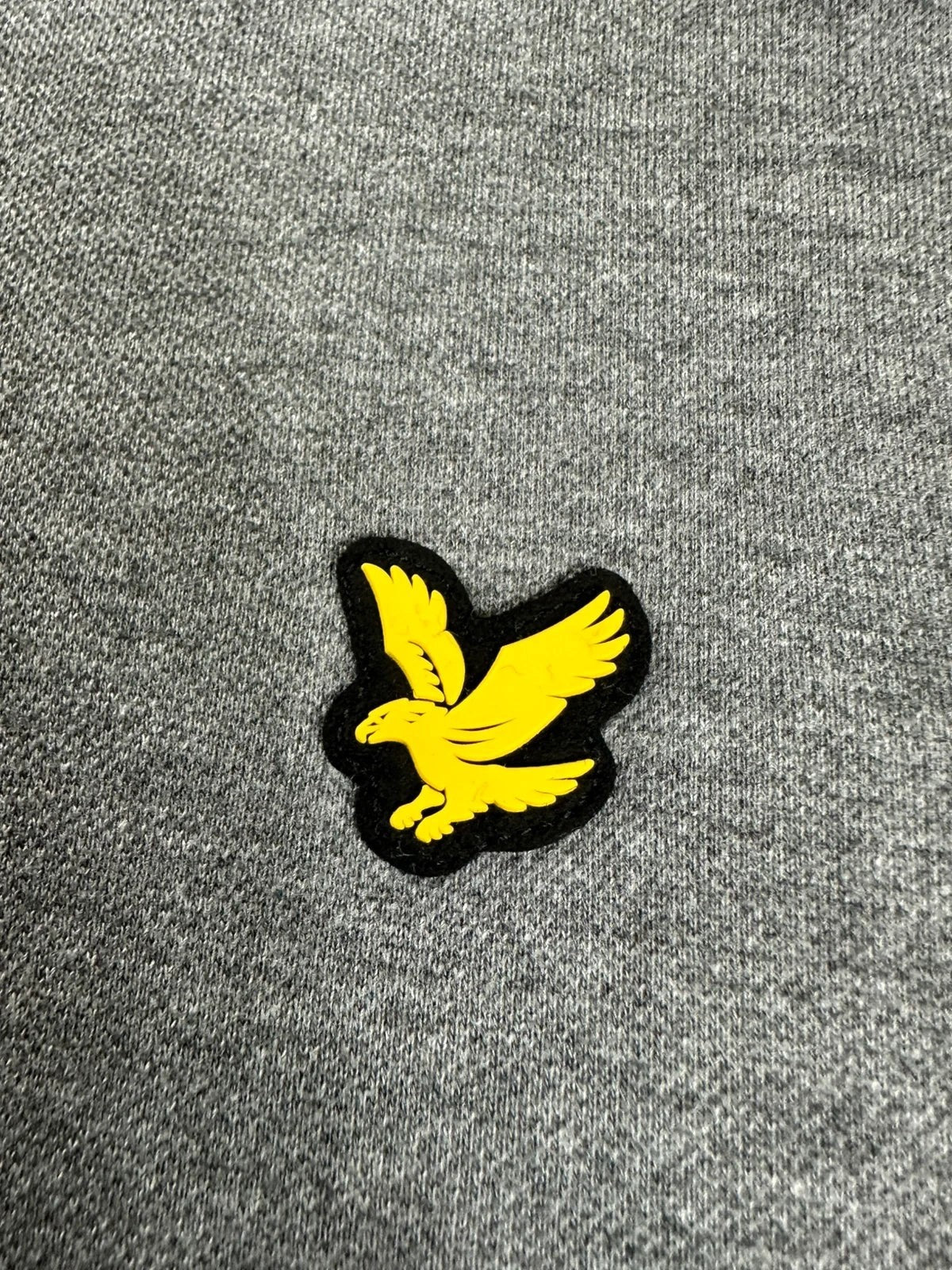Grijze polo Lyle & Scott geborduurd rubberen logo