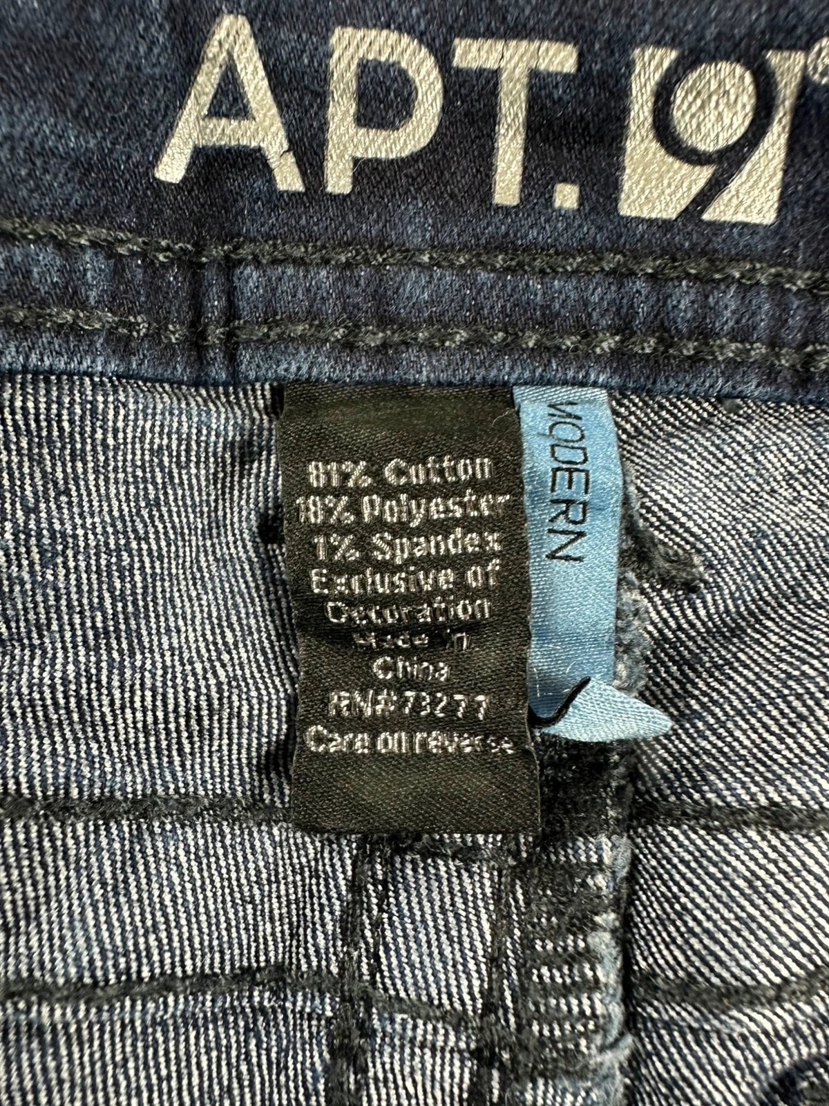 Apt. 9 Bootcut Jeans Marineblauw Strass & Borduurwerk Y2K Fairy Grunge Stijl