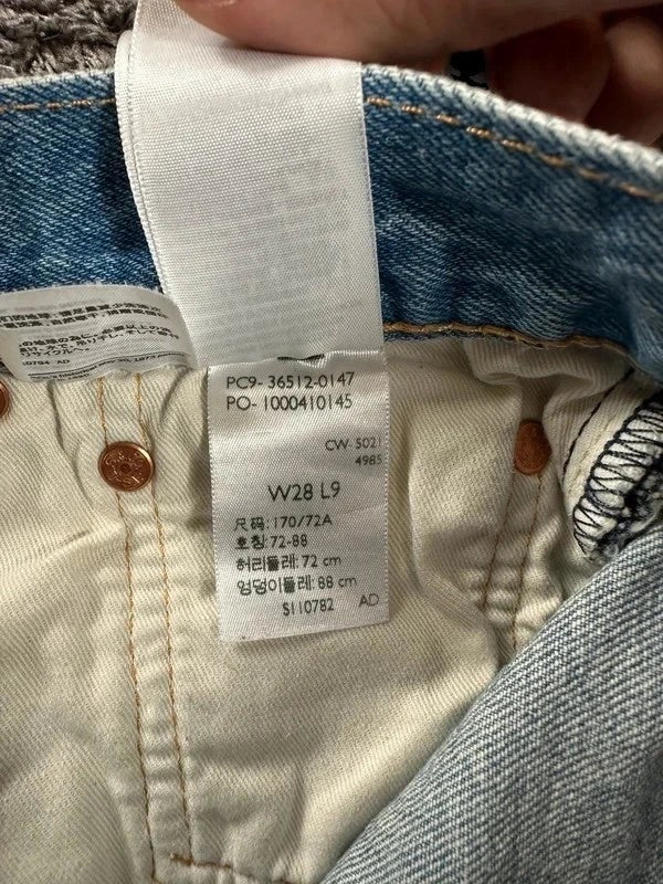 Levi’s 501 Denim Short Jorts - Recht model - Lichtblauw