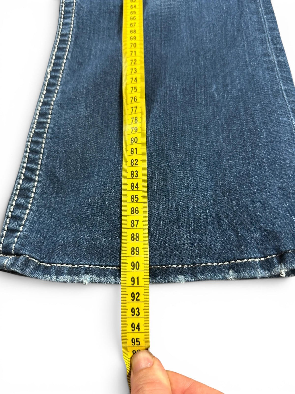 Rock Revival "Betty" Bootcut Jeans Dames Blauw Gewassen Strass