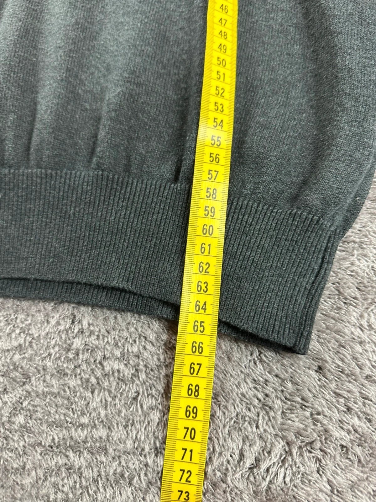 Tommy Hilfiger half-zip trui met col camionneur, donkergrijs met geborduurd logo