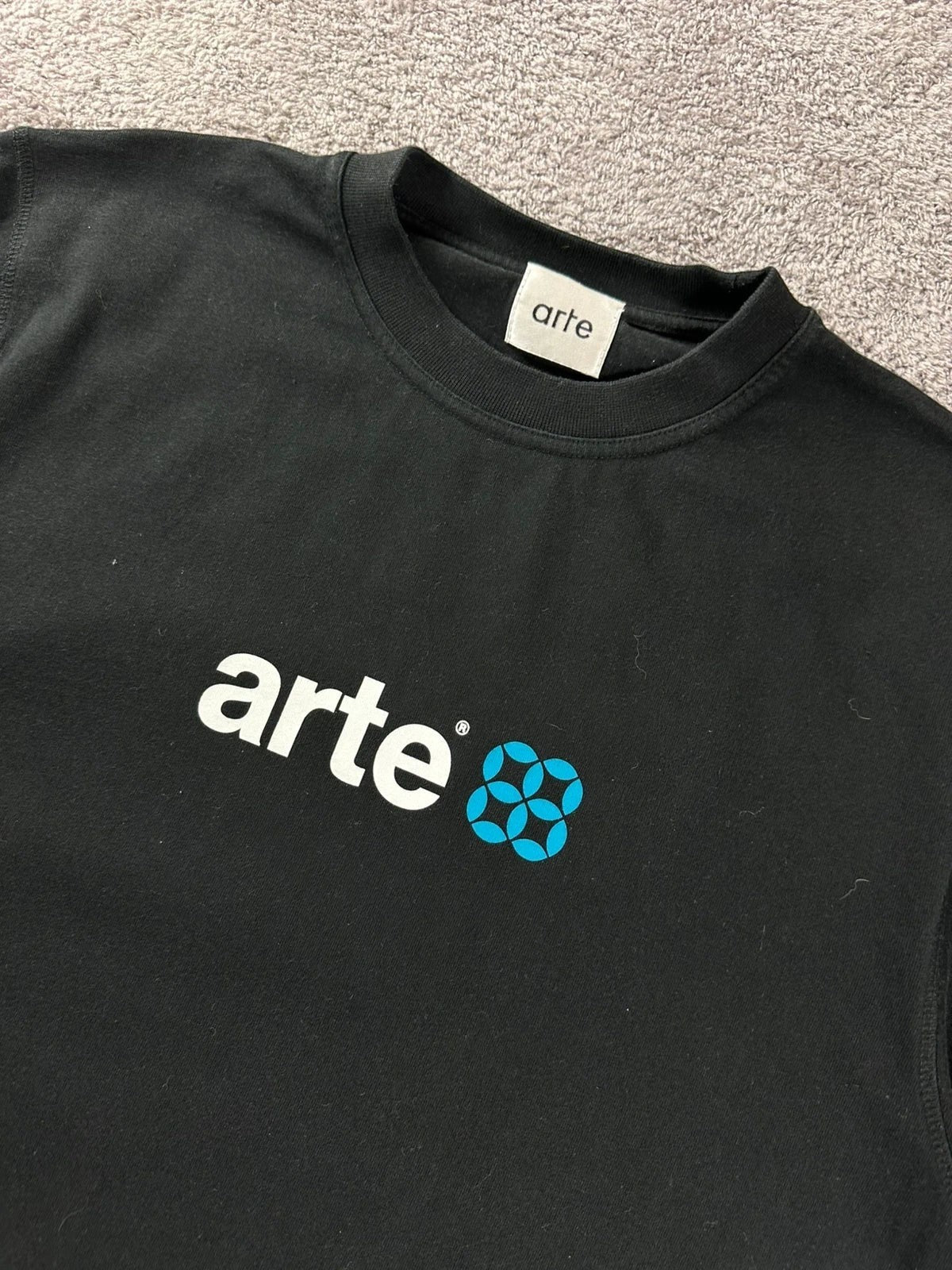 Arte Antwerp tshirt zwart met blauw logo