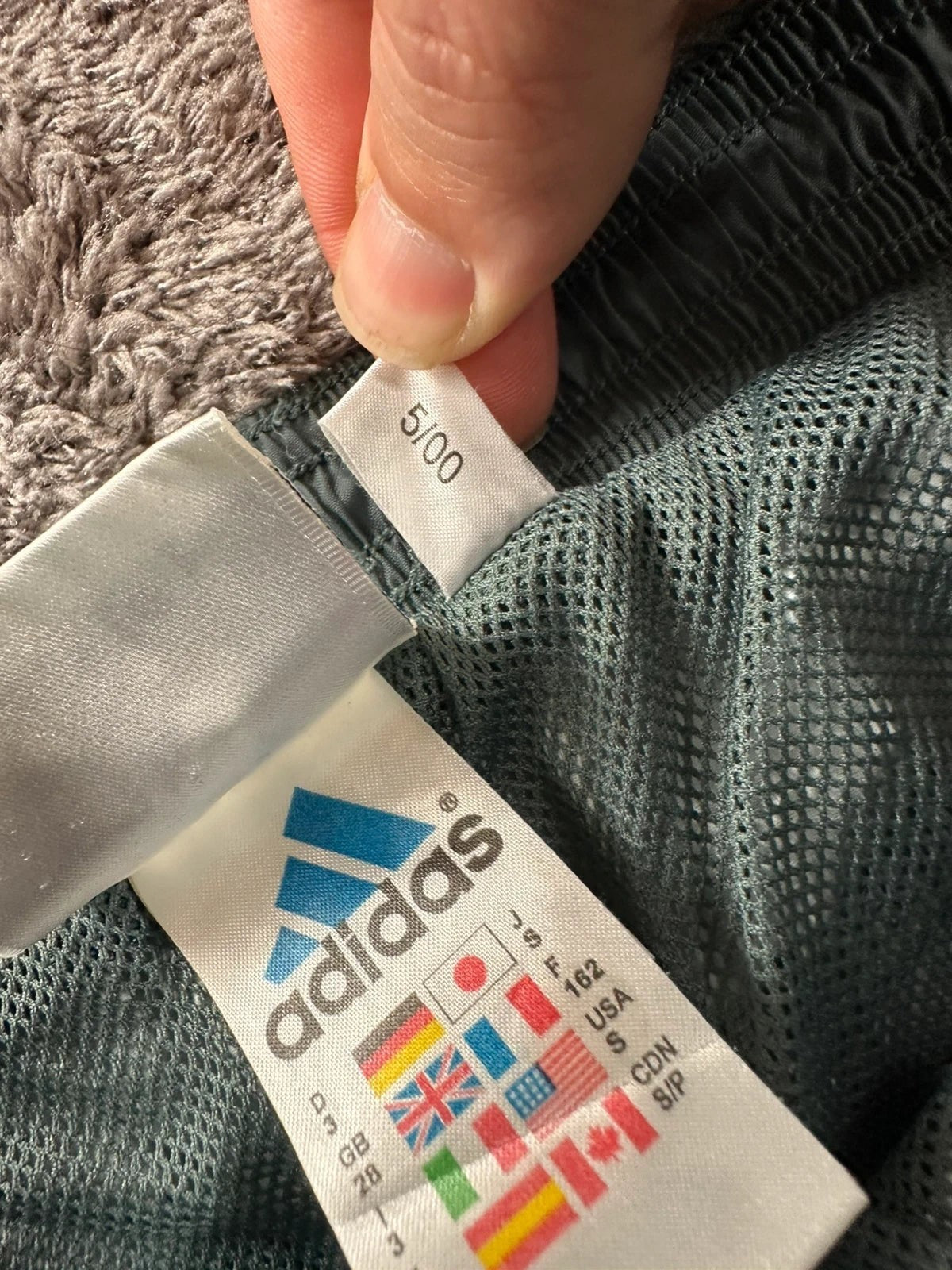 Adidas Vintage Parachute Cargo Trainingsbroek Grijs