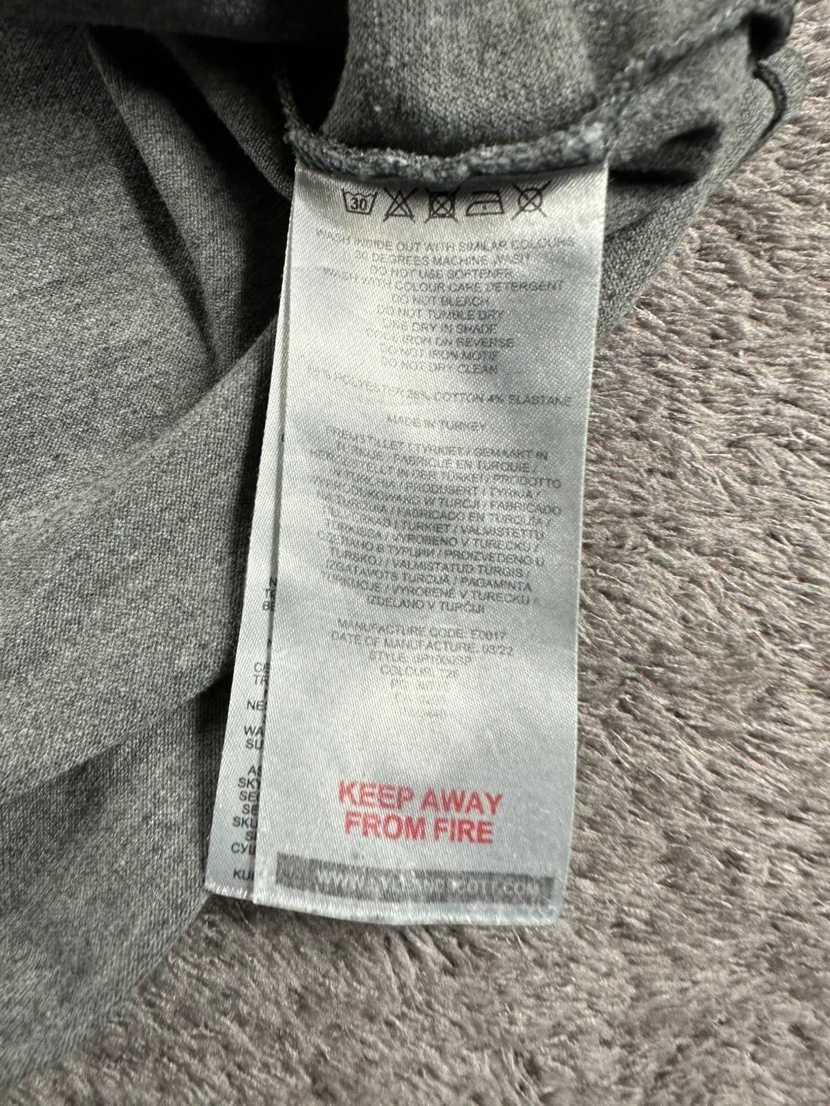 Grijze polo Lyle & Scott geborduurd rubberen logo