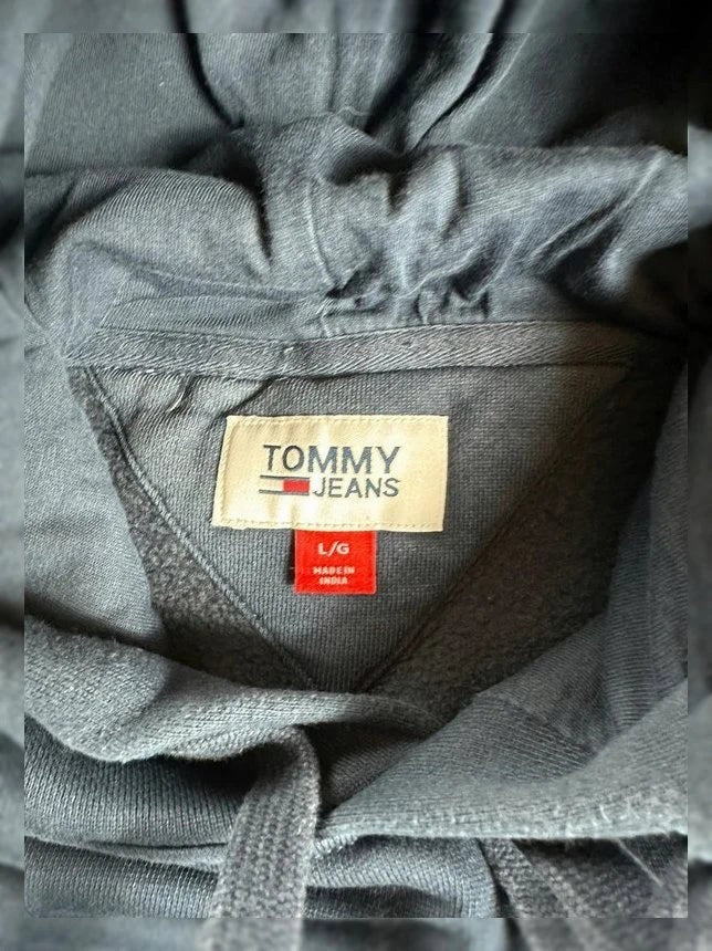 Hoodie Tommy Jeans Marine boxy fit Logo Central
