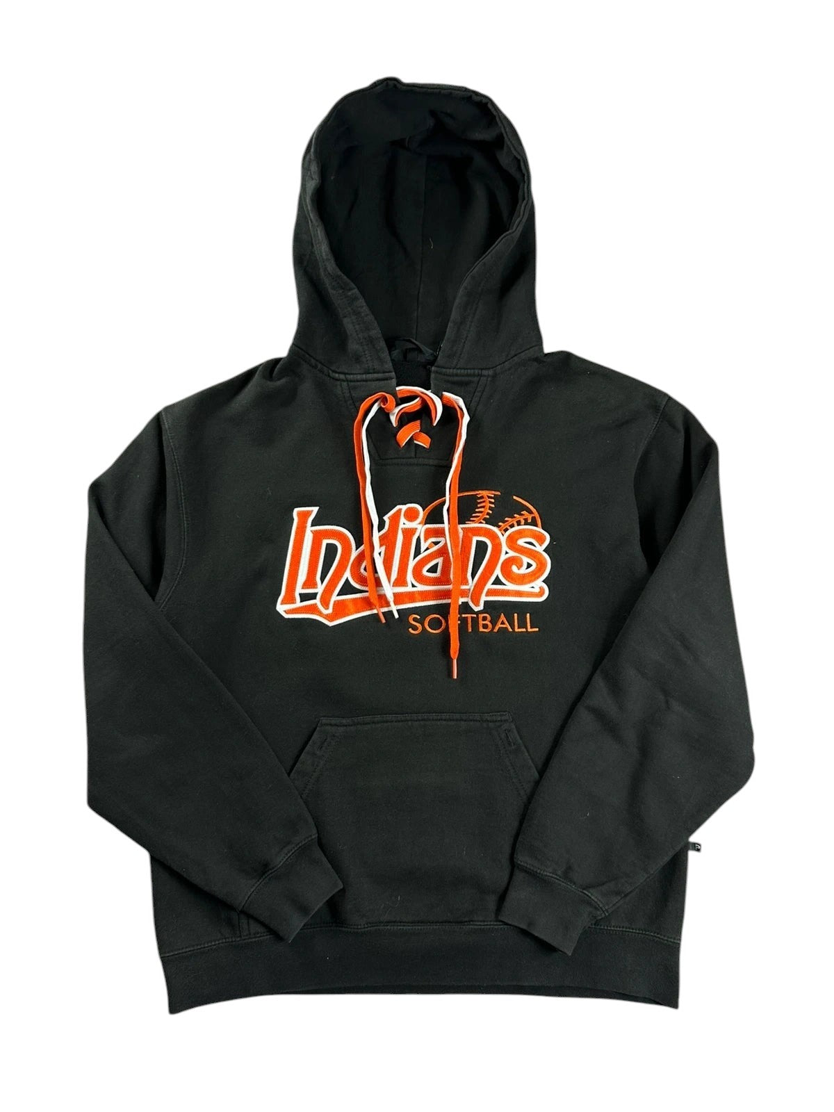 Vintage MLB baseball hoodie Amerikaans zwart geborduurd logo