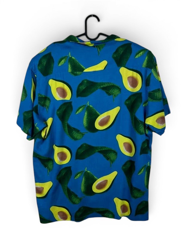 Hawaïhemd Brave Soul Koningsblauw Avocadoprint - Fun / Festival Stijl