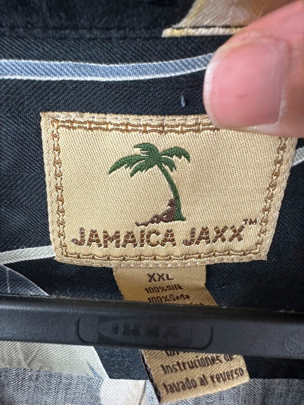 Chemise Hawaïenne Jamaica jaxx 100% Soie Vintage