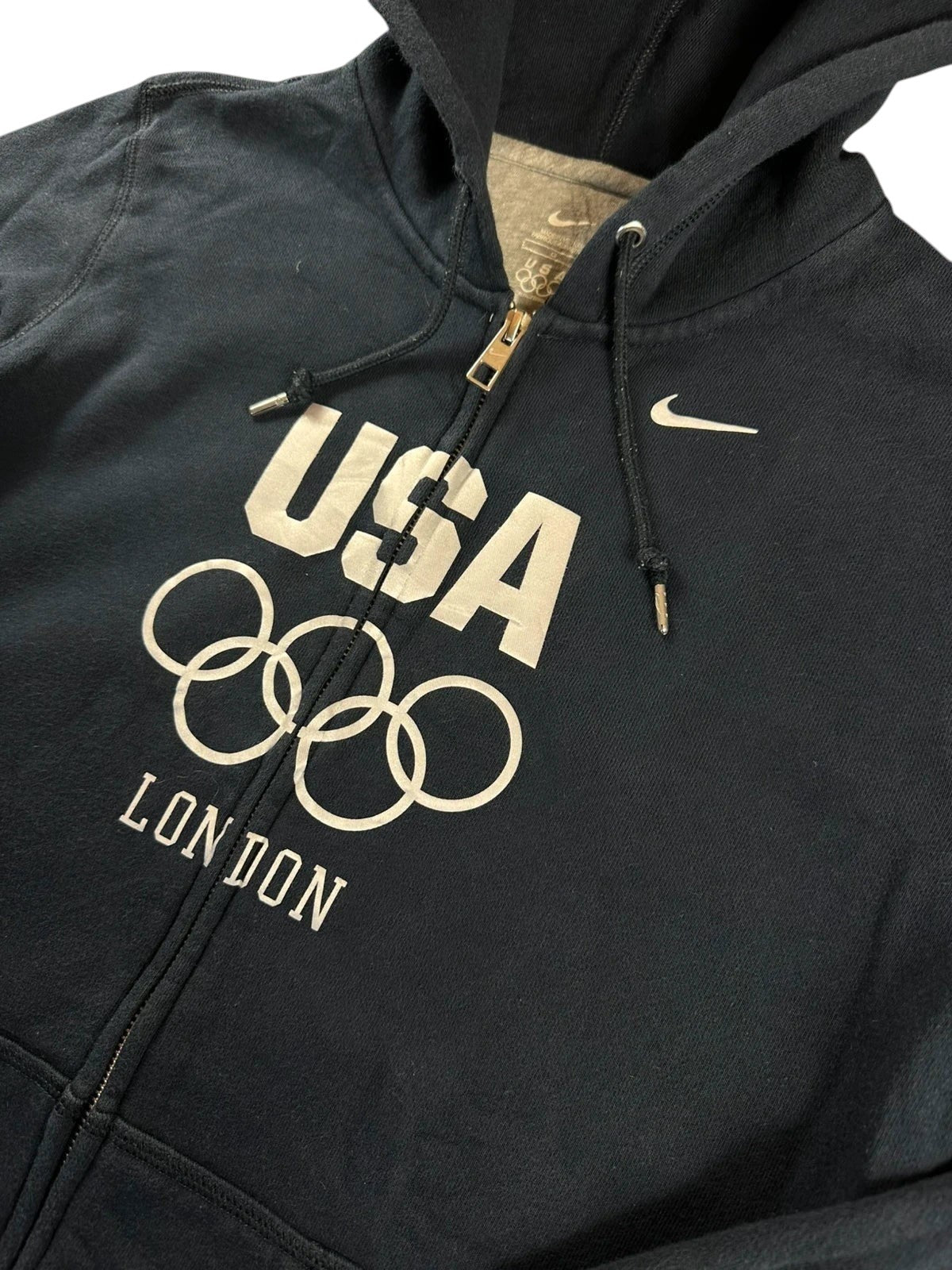 Nike zip-up hoodie met rits Olympische Spelen USA London