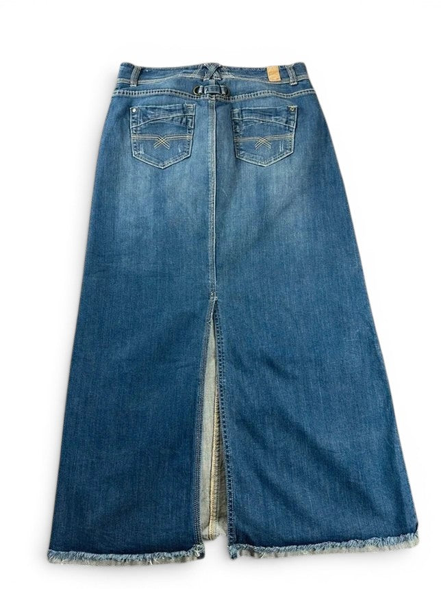 Maurices Lange Spijkerrok Denim Maxi Vintage Y2K Split