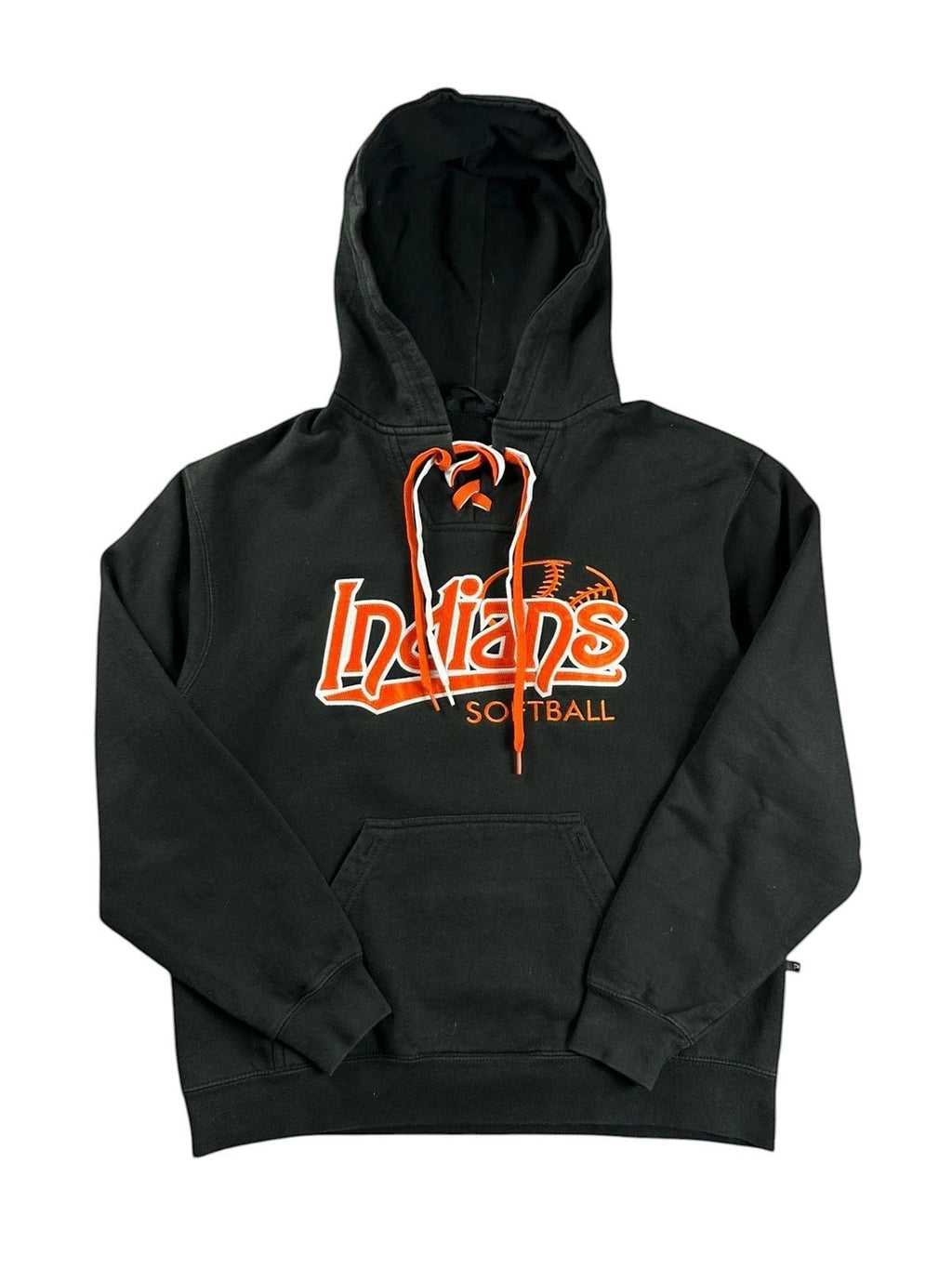 Vintage MLB baseball hoodie Amerikaans zwart geborduurd logo