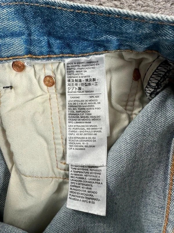 Levi’s 501 Denim Short Jorts - Recht model - Lichtblauw