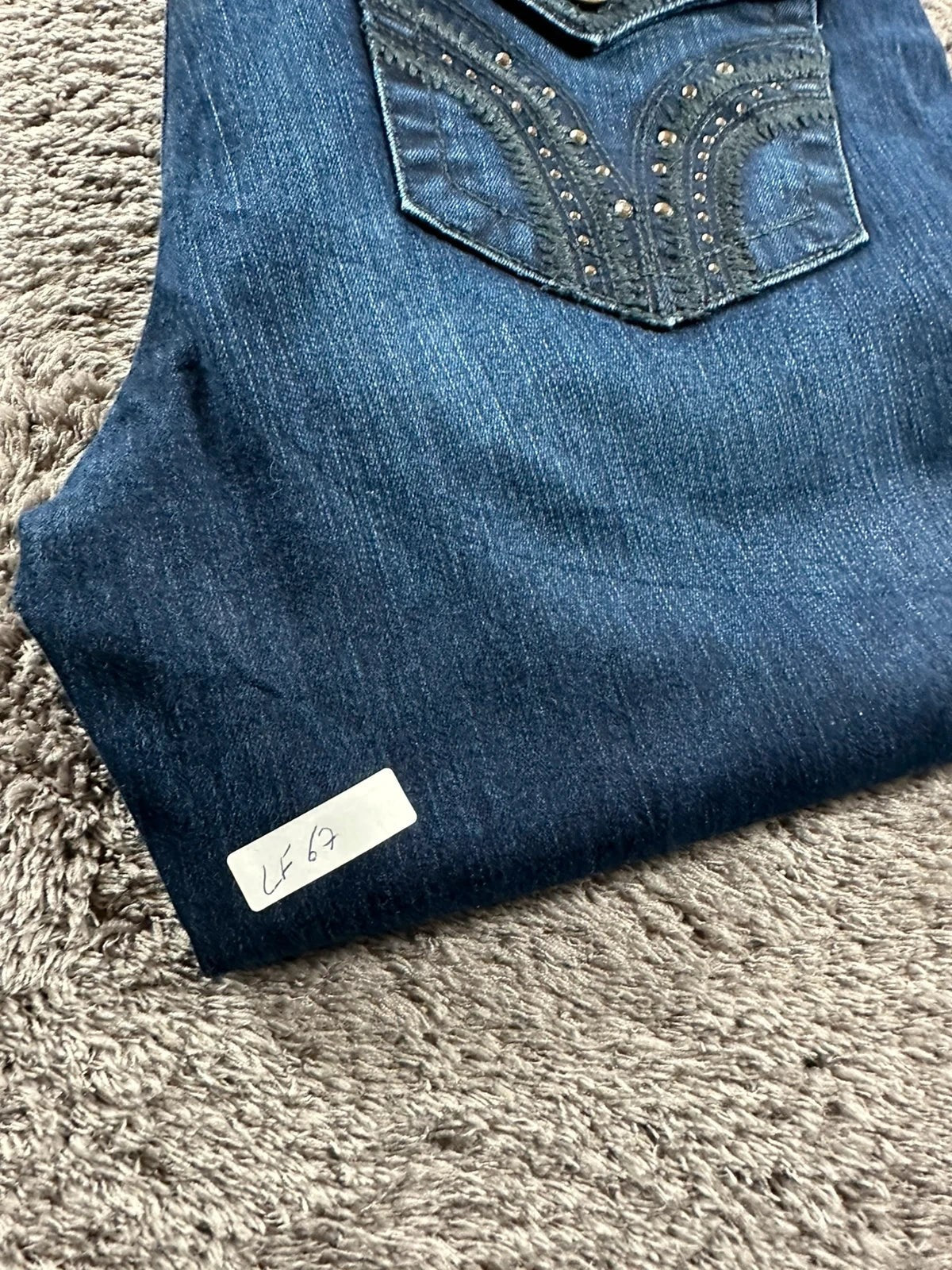 Apt. 9 Bootcut Jeans Marineblauw Strass & Borduurwerk Y2K Fairy Grunge Stijl