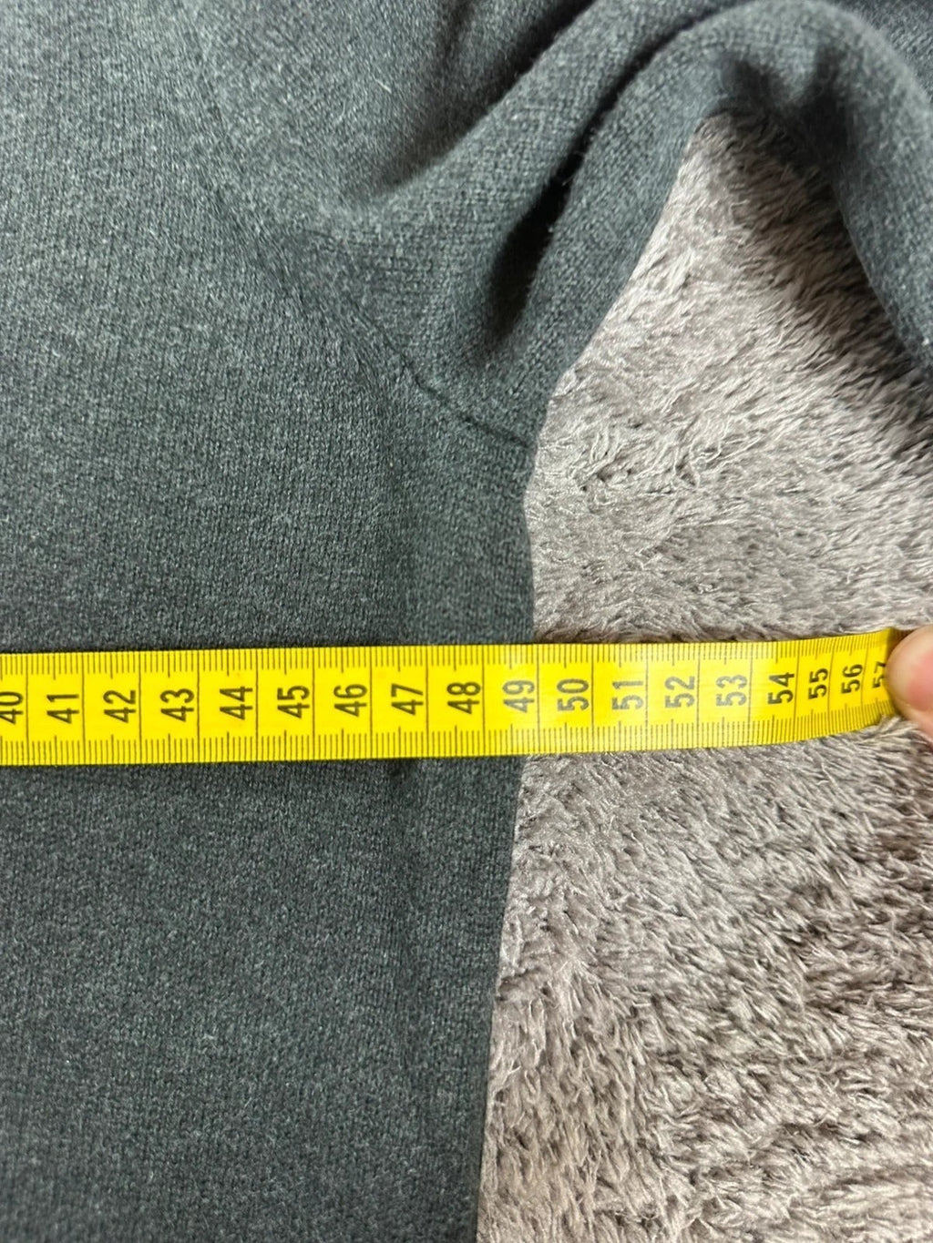 Tommy Hilfiger half-zip trui met col camionneur, donkergrijs met geborduurd logo