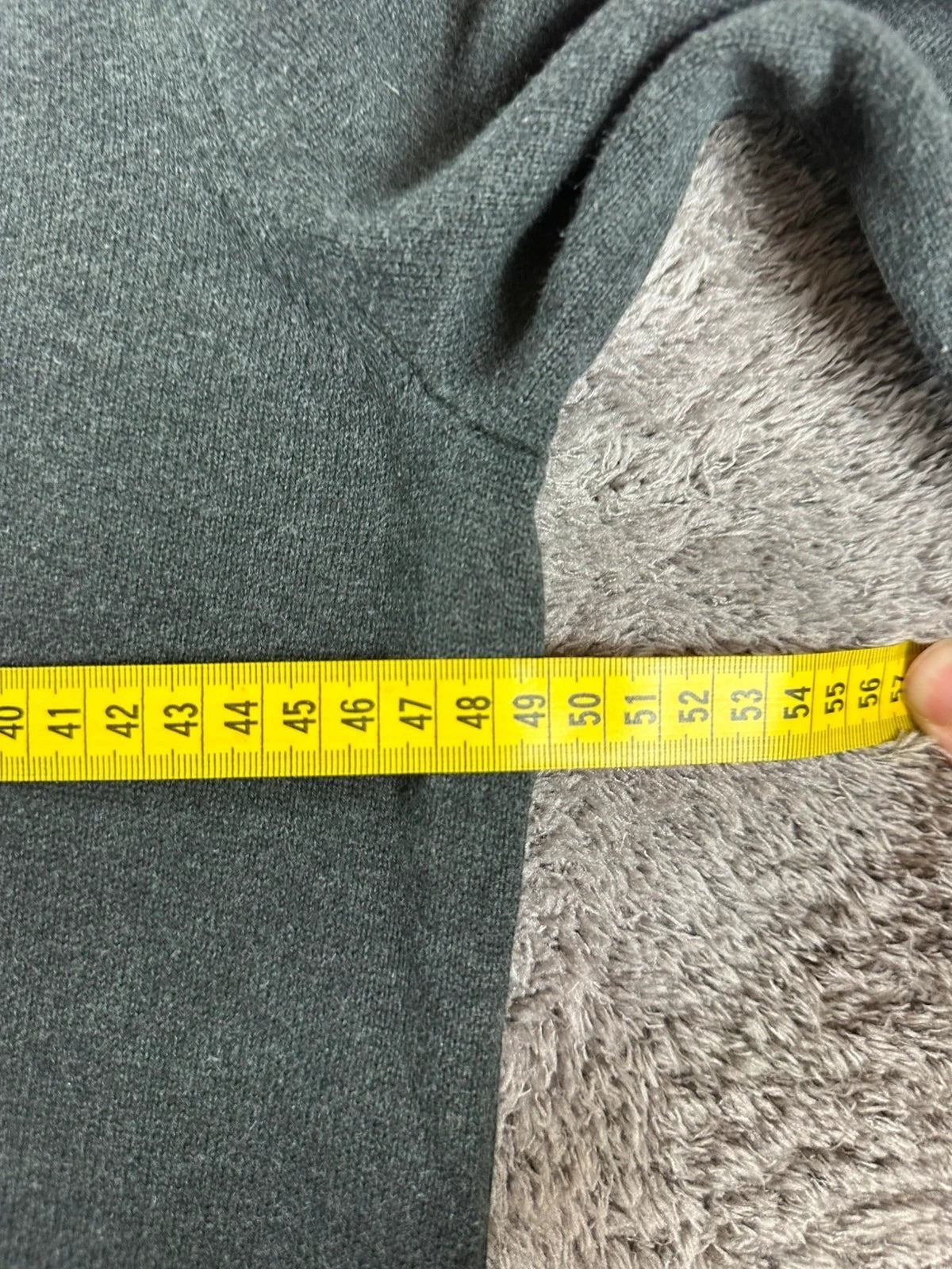Tommy Hilfiger half-zip trui met col camionneur, donkergrijs met geborduurd logo