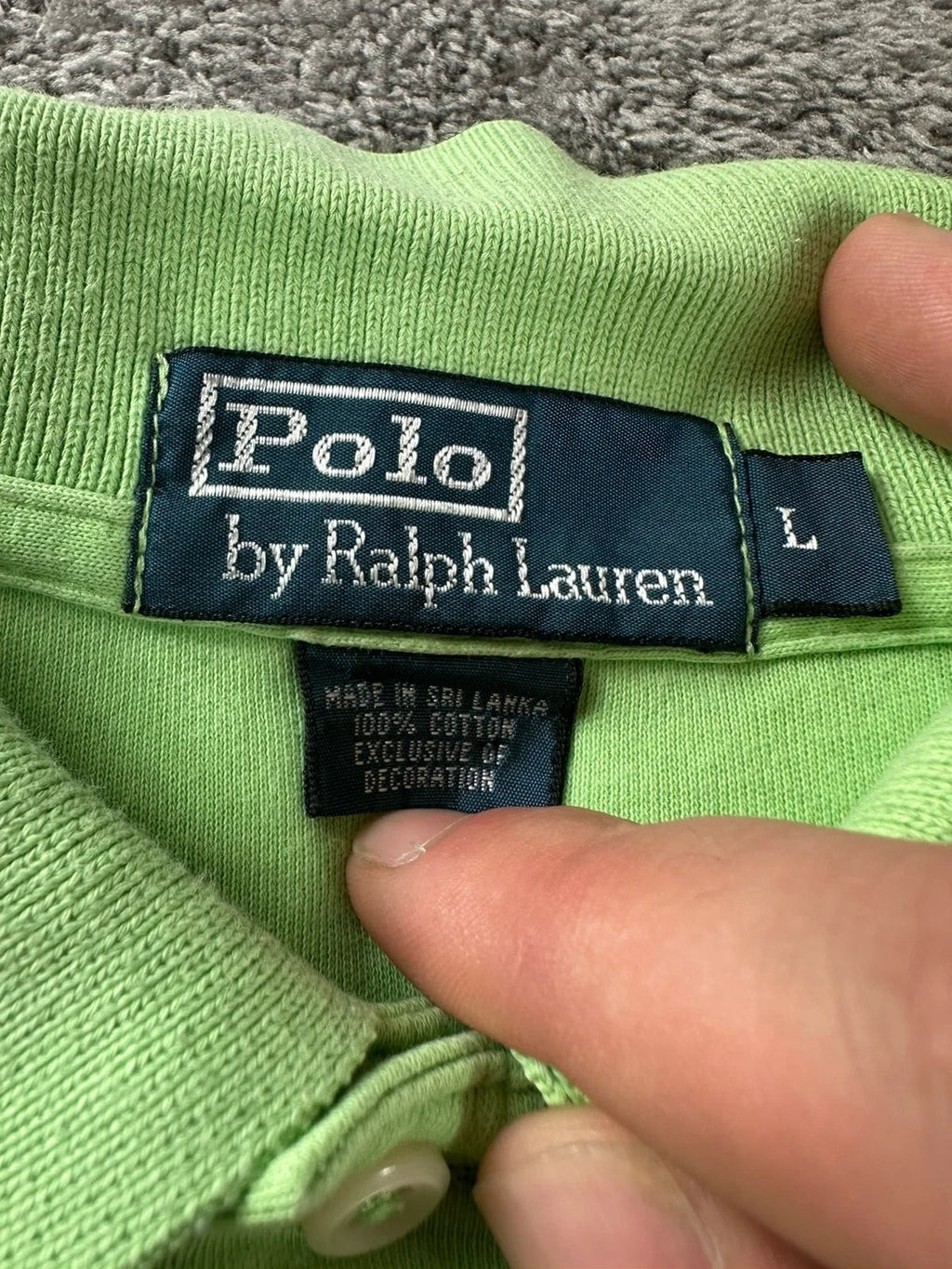 Polo Ralph Lauren Y2K Neon Groen Fluo Heren