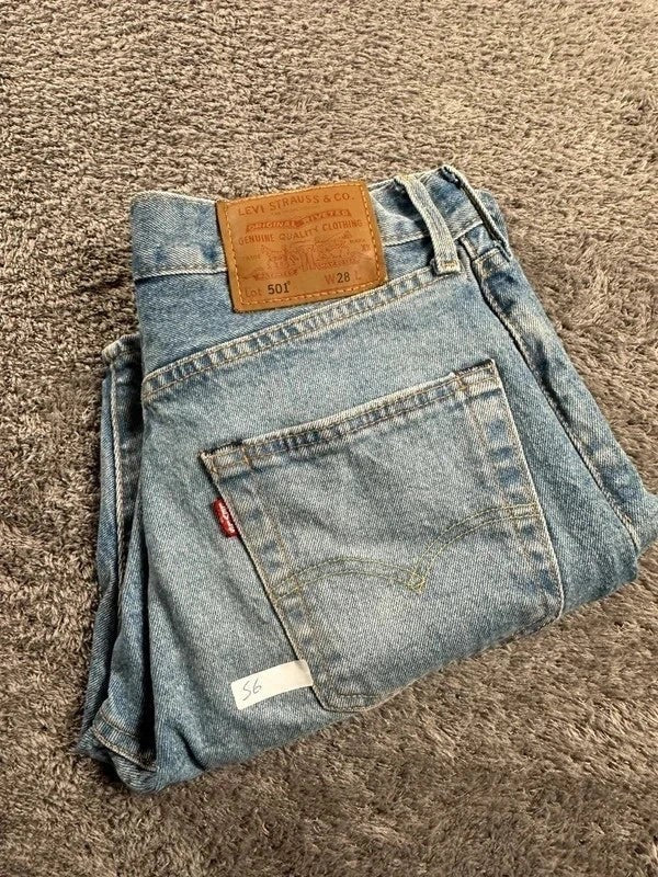 Levi’s 501 Denim Short Jorts - Recht model - Lichtblauw