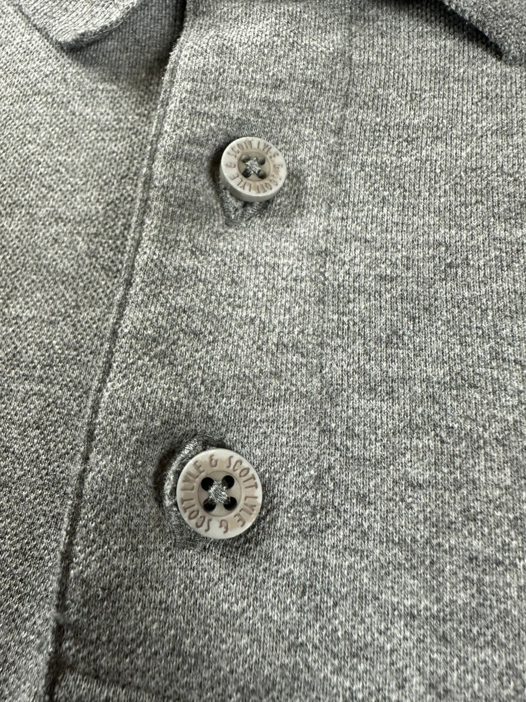 Grijze polo Lyle & Scott geborduurd rubberen logo