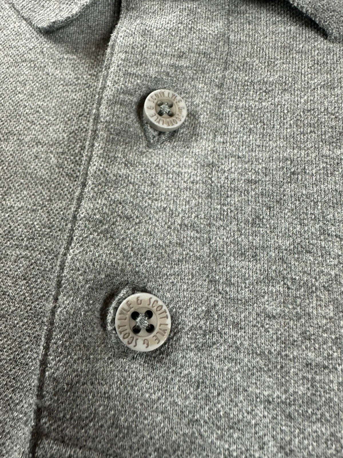 Grijze polo Lyle & Scott geborduurd rubberen logo