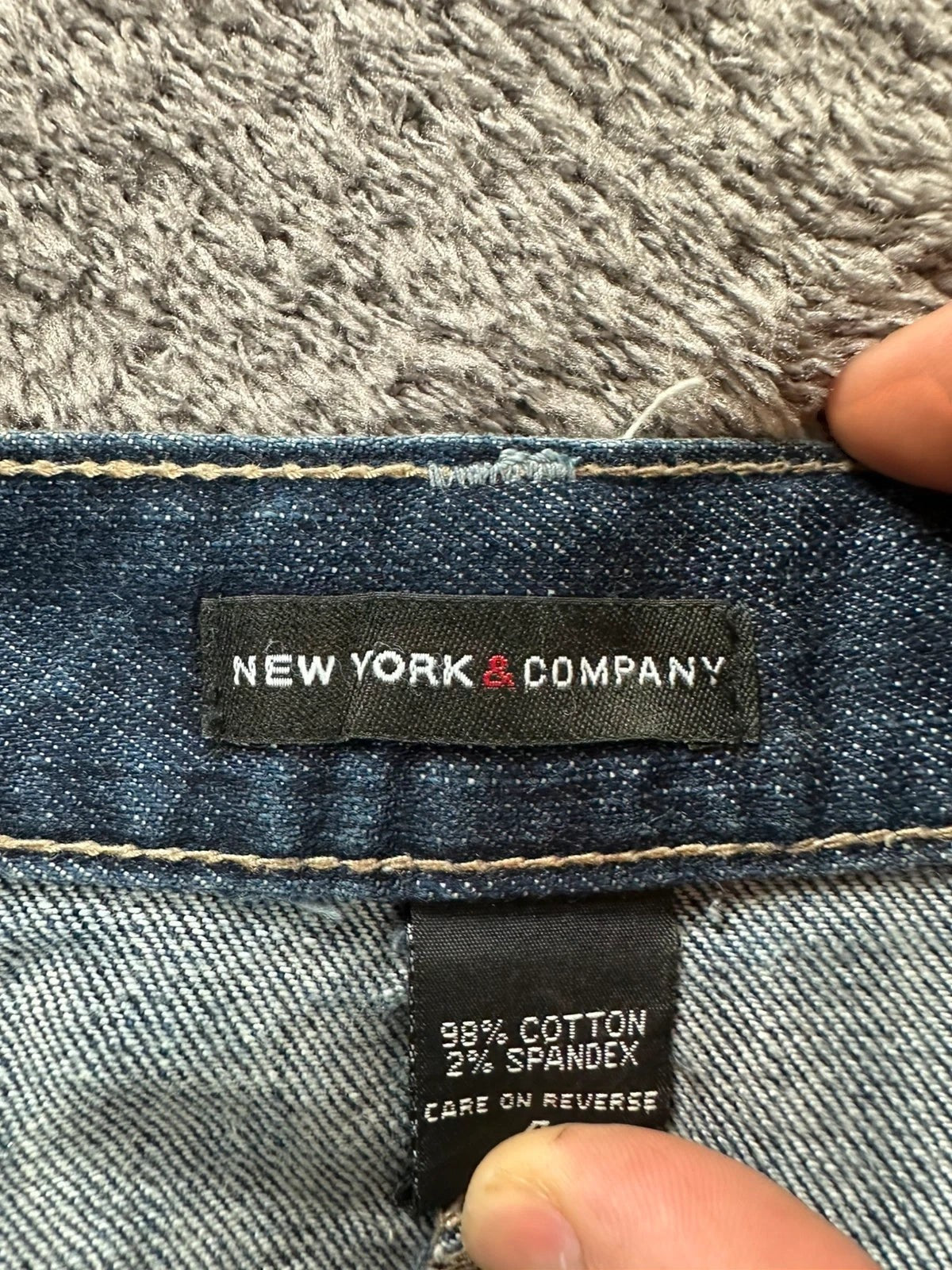 New York & Company Vintage Spijkerrok Y2K met Borduurwerk