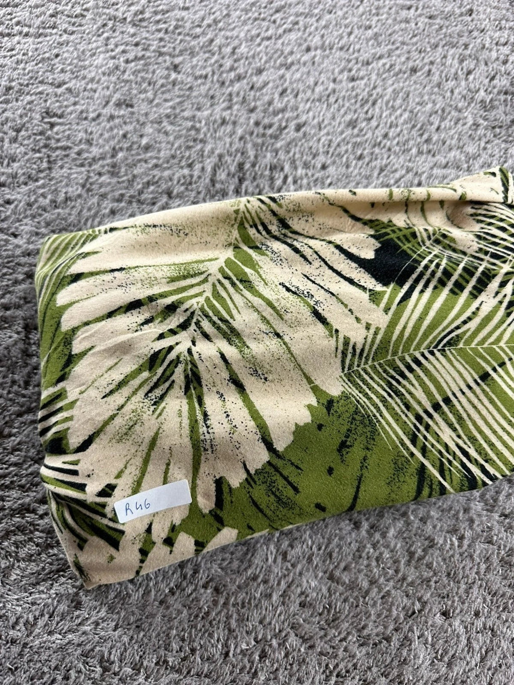 Robe Longue Fleurie Tropicale Imprimé Palmier Vert & Crème Buste Smoké 100% Rayonne